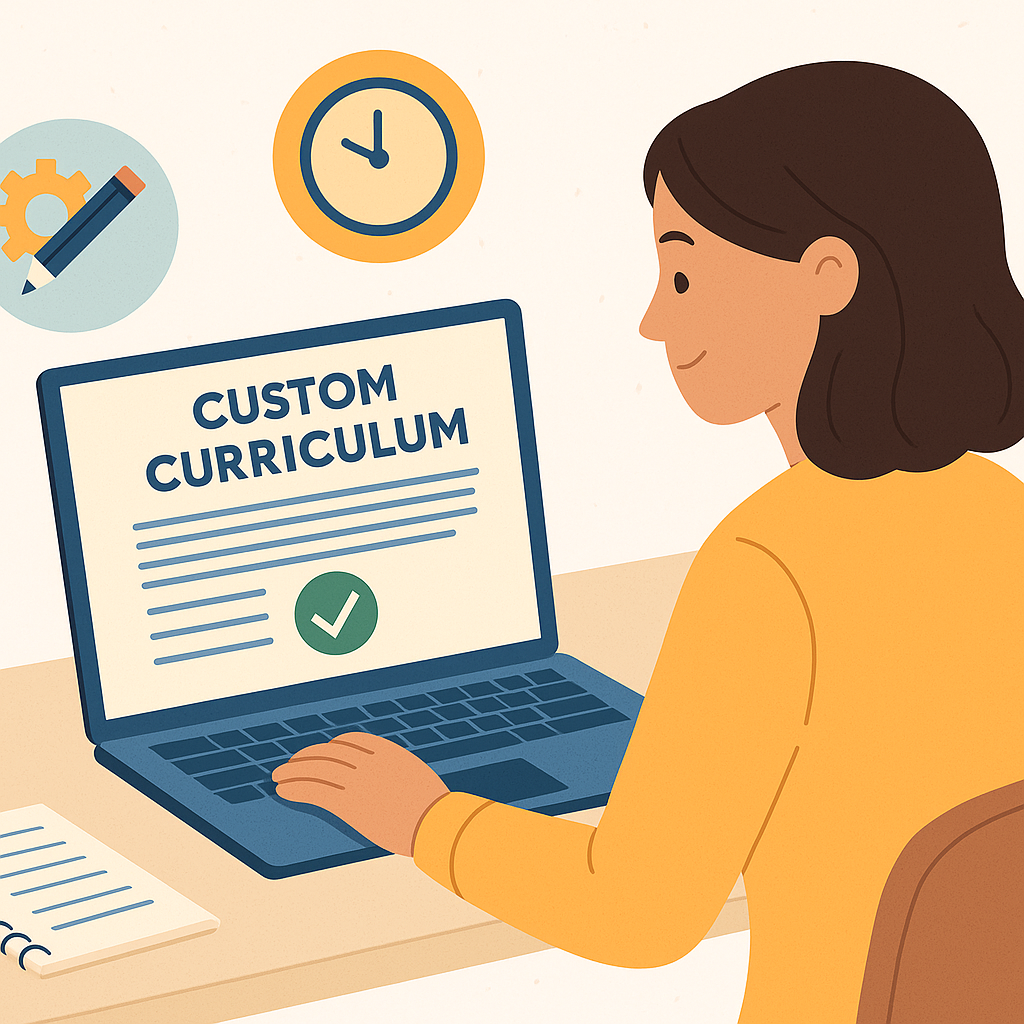 custom curriculum for online teachers