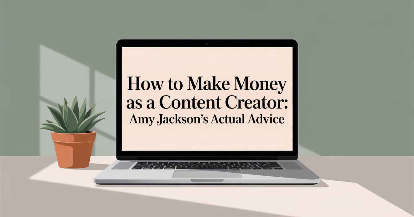 How to Make Money as a Content Creator: Amy Jackson’s Actual Advice