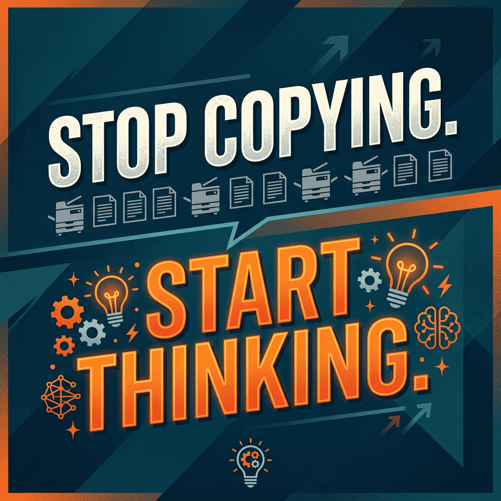 stop copying start thinking